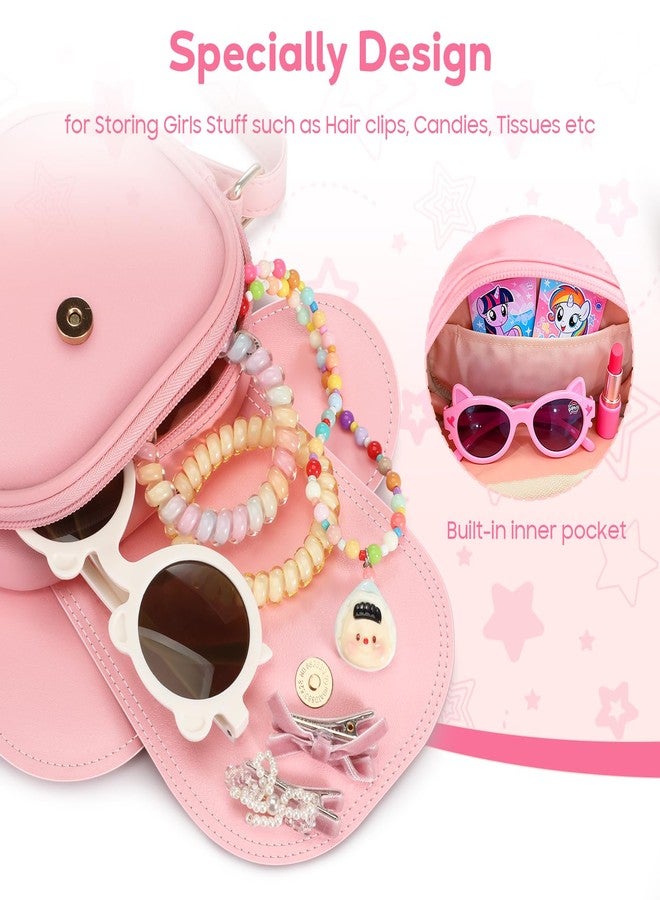 CaseBot Toddler Purse for Little Girls, Kids Cute Princess Style Bag for Ages 2 3 4 5 6 7 8 Year Old Birthday/Christmas Gift (Pink M) - Image 2